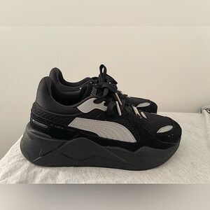 Puma Womens Lqs X Rs-X Lace Up Sneakers Shoes Casual - Black 7.5